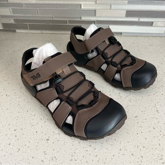 New Teva flintwood sandals men’s size 7 fisherman design - Picture 2 of 9